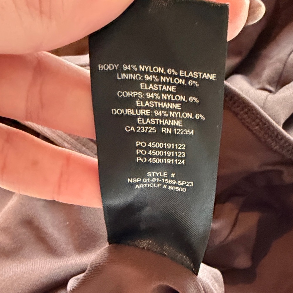 Aritzia Babaton Orginal Contour Crew Short Sleeve Bodysuit - Rich Mocha Brown, L - Picture 5 of 5